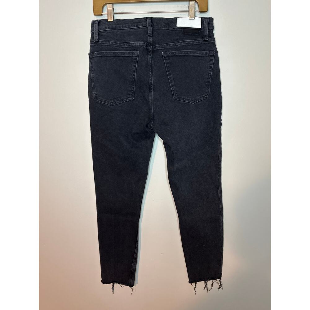 RE/DONE Originals High Rise Ankle Crop 189-03WHRAC Faded Stone button fly Sz 30 - Picture 4 of 9